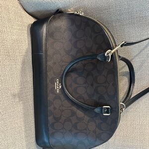 Coach Signature Black and Brown Briefcase